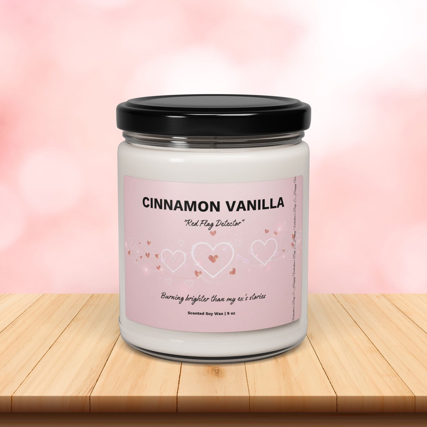 Cinnamon Vanilla Scented Soy Candle ⎮ Red Flag Detector