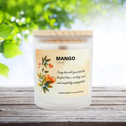 Mango Coconut Scented Candle ⎮ Sweet, Exciting & Unforgettable Moments