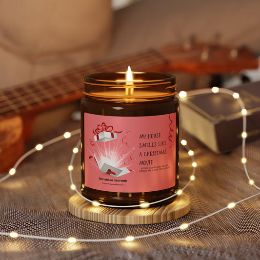 Christmas Warmth Scented Soy Candle | Amber Jar