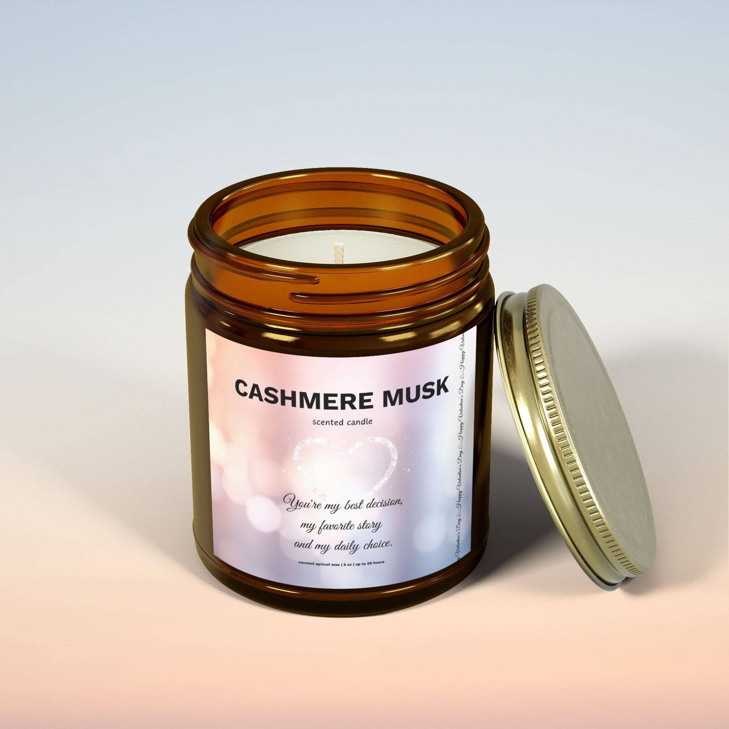 Cashmere Musk Scented Candle | Love Stories & Promises