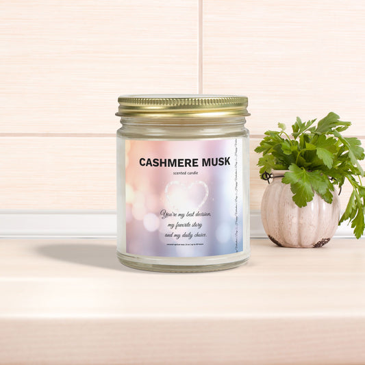 Cashmere Musk Scented Candle | Love Stories & Promises