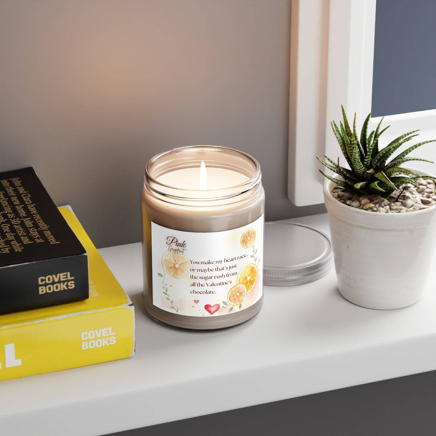 Pink Grapefruit Scented Candle ⎮ You Make My Heart Race… Or Maybe It’s the Chocolate!