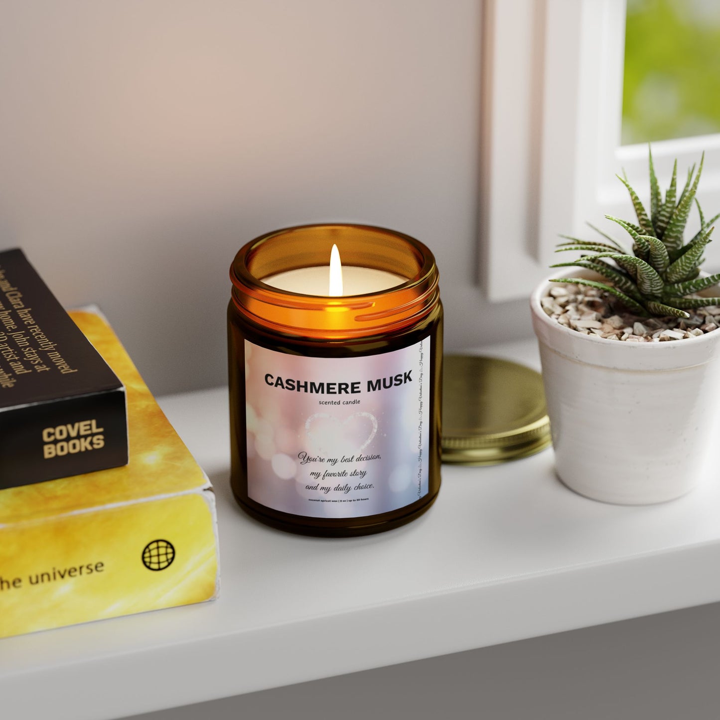 Cashmere Musk Scented Candle | Love Stories & Promises