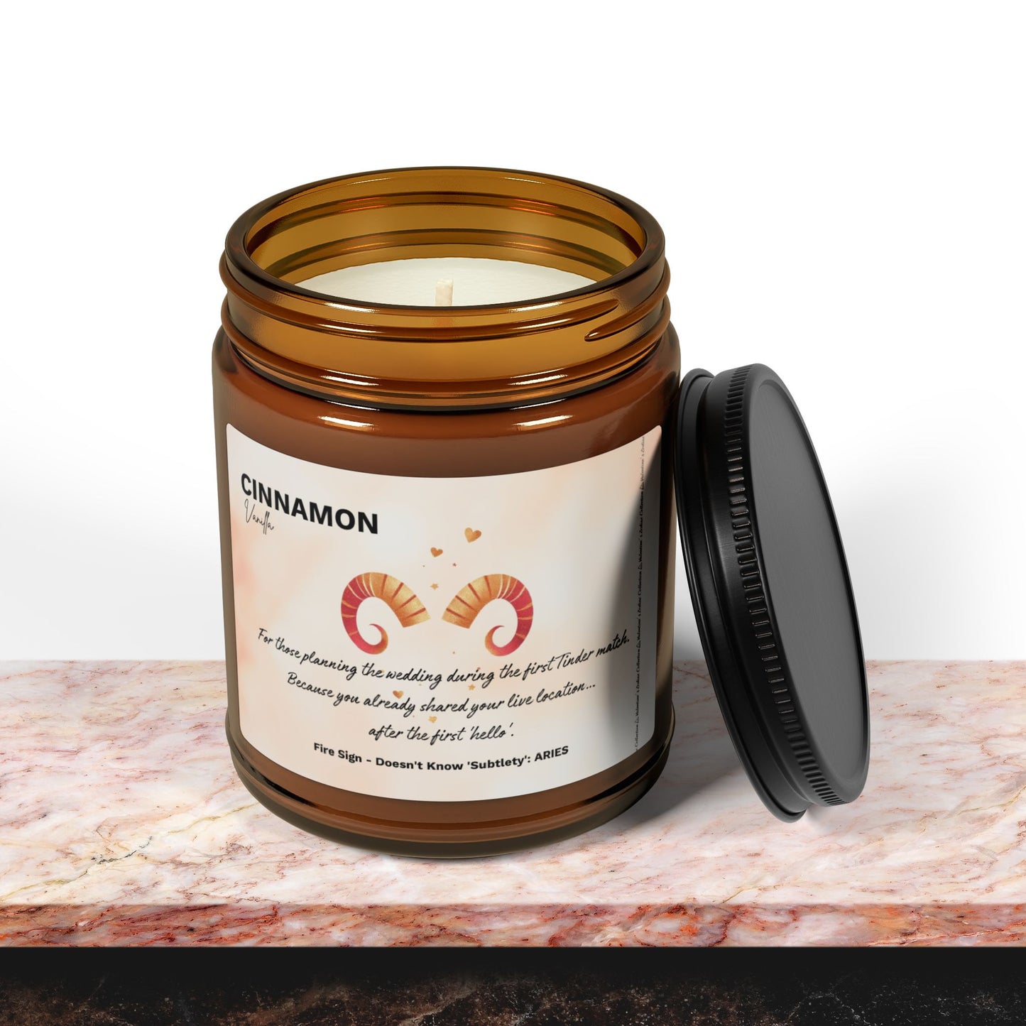 Aries Candle – Cinnamon Vanilla | Passion, Boldness & Spicy Sweetness