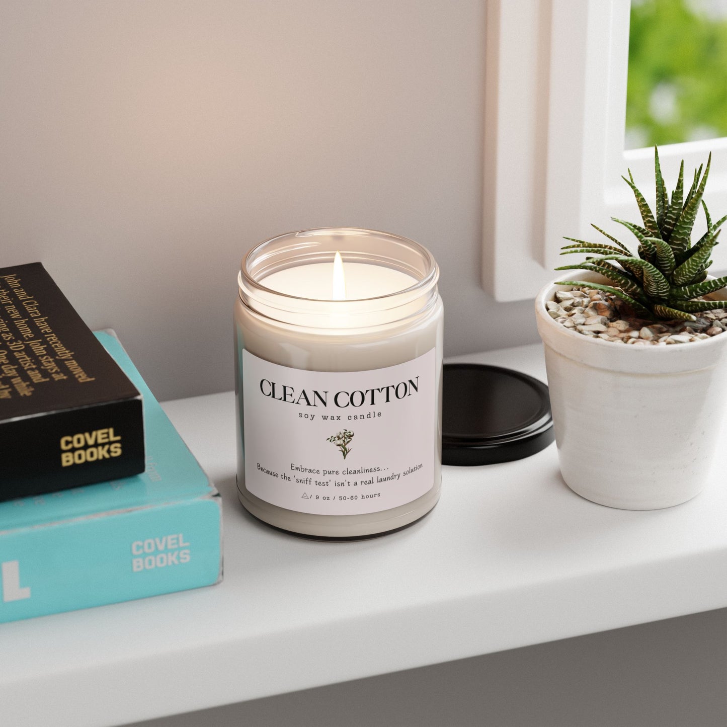 Clean Cotton Scented Candle ⎮ Freshness That Lasts Longer Than Laundry Day