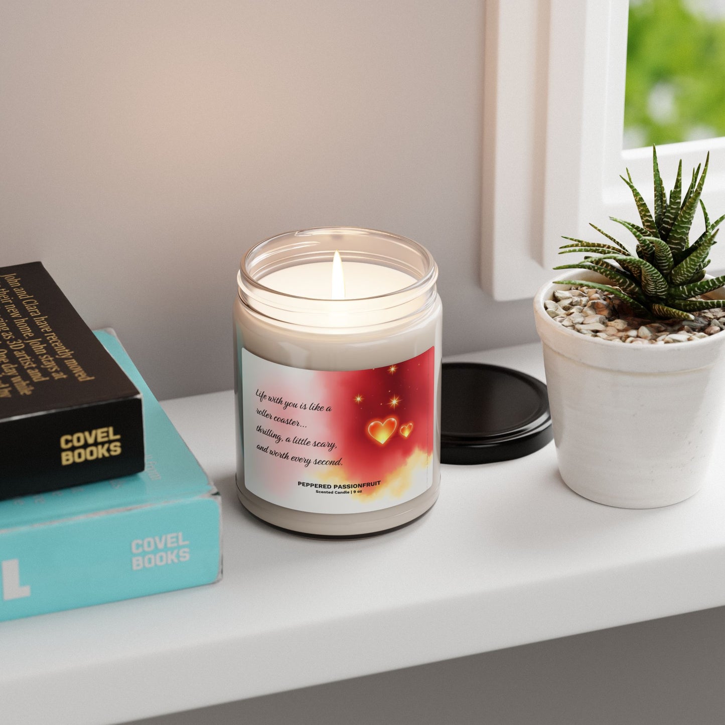 Peppered Passionfruit Scented Soy Candle ⎮ Roller Coaster Love