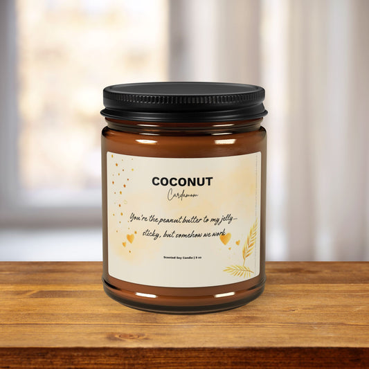 Coconut Cream + Cardamom Scented Candle | Peanut Butter to My Jelly