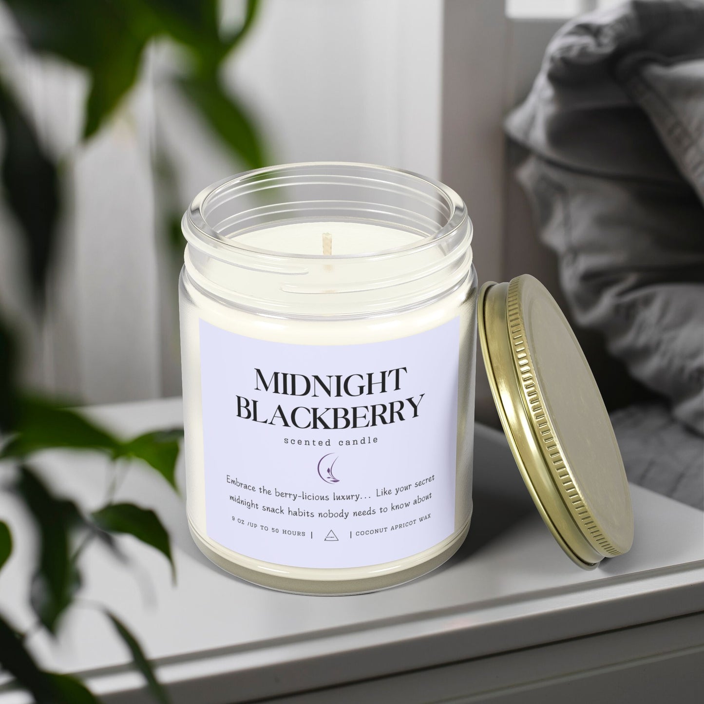 Midnight Blackberry Scented Candle ⎮ Sweet as Dessert, Without the Calories