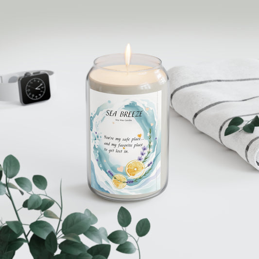 Sea Breeze Scented Candle | Safe Place & Sweet Escape