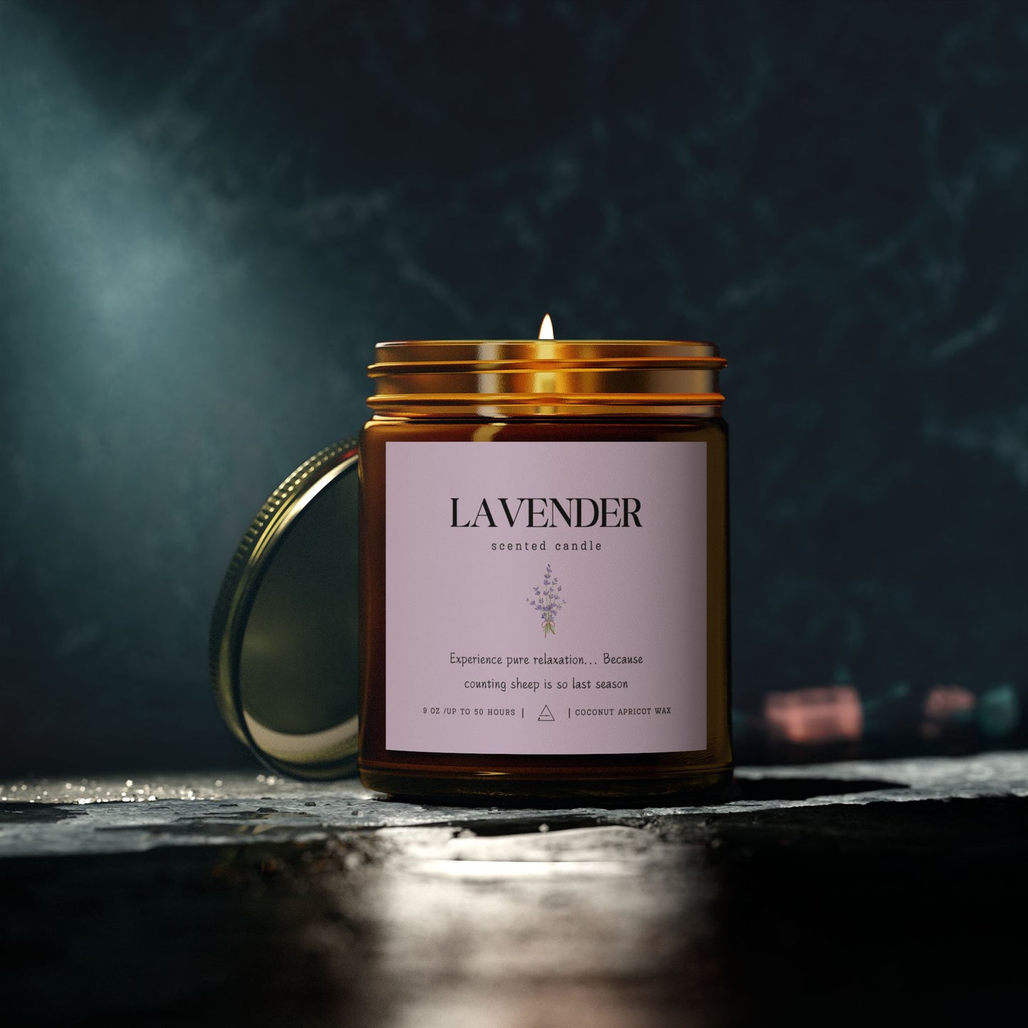 Lavender Scented Candle ⎮ Serenity in a Jar (No Counting Sheep)