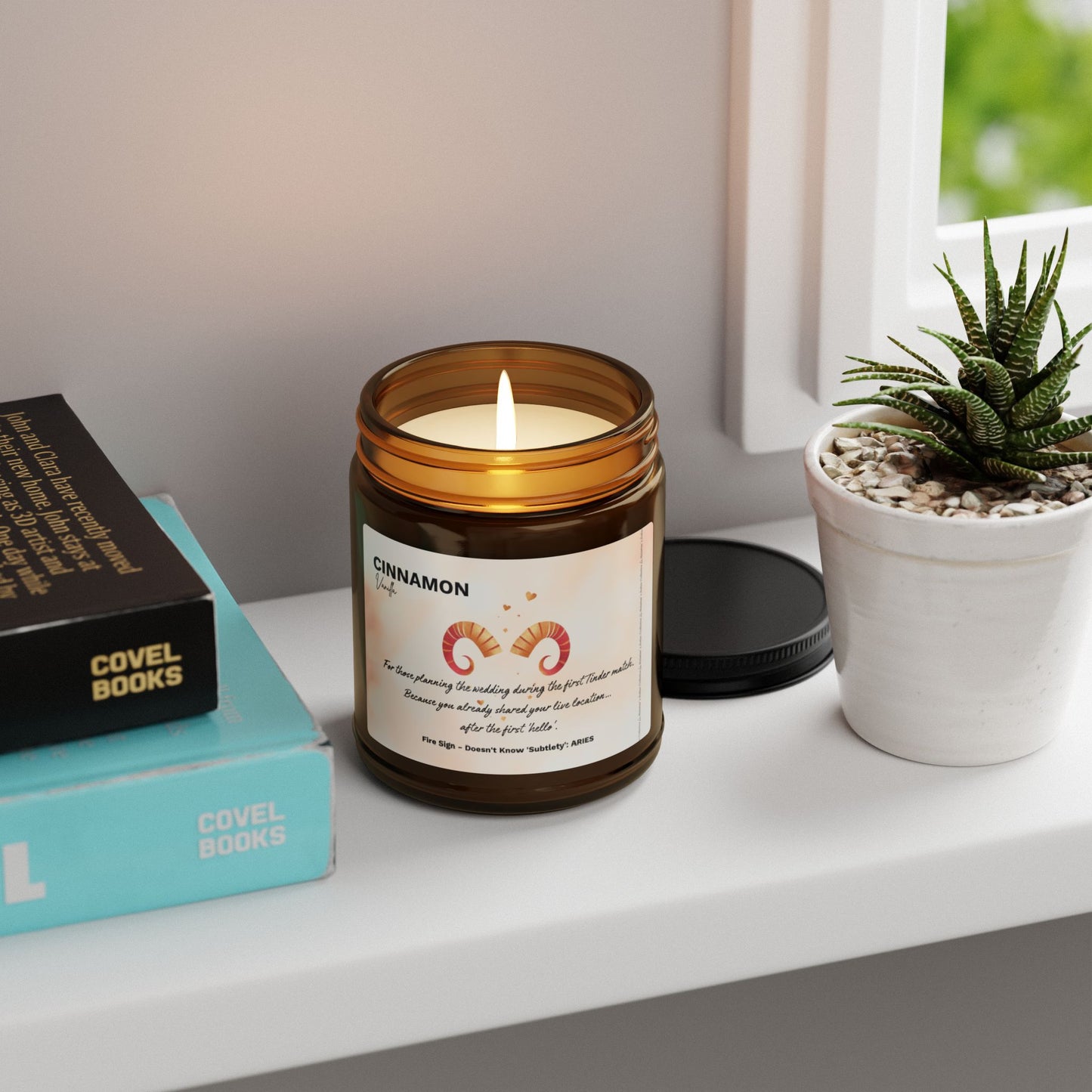 Aries Candle – Cinnamon Vanilla | Passion, Boldness & Spicy Sweetness