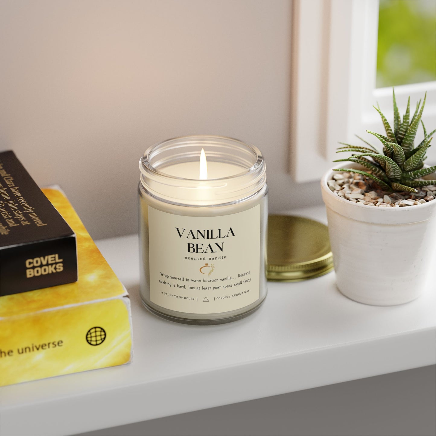 Vanilla Bean Scented Candle ⎮ The Cozy Companion for Life’s Chaos