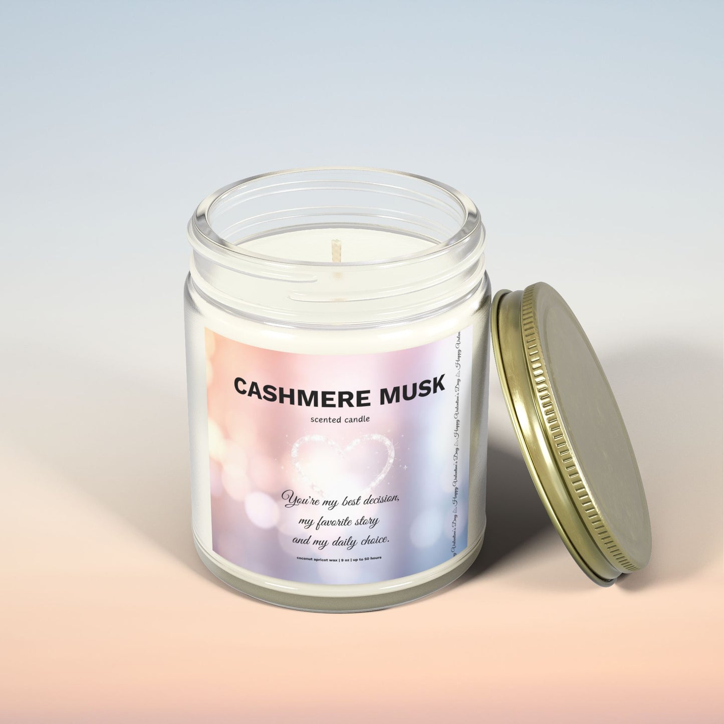 Cashmere Musk Scented Candle | Love Stories & Promises