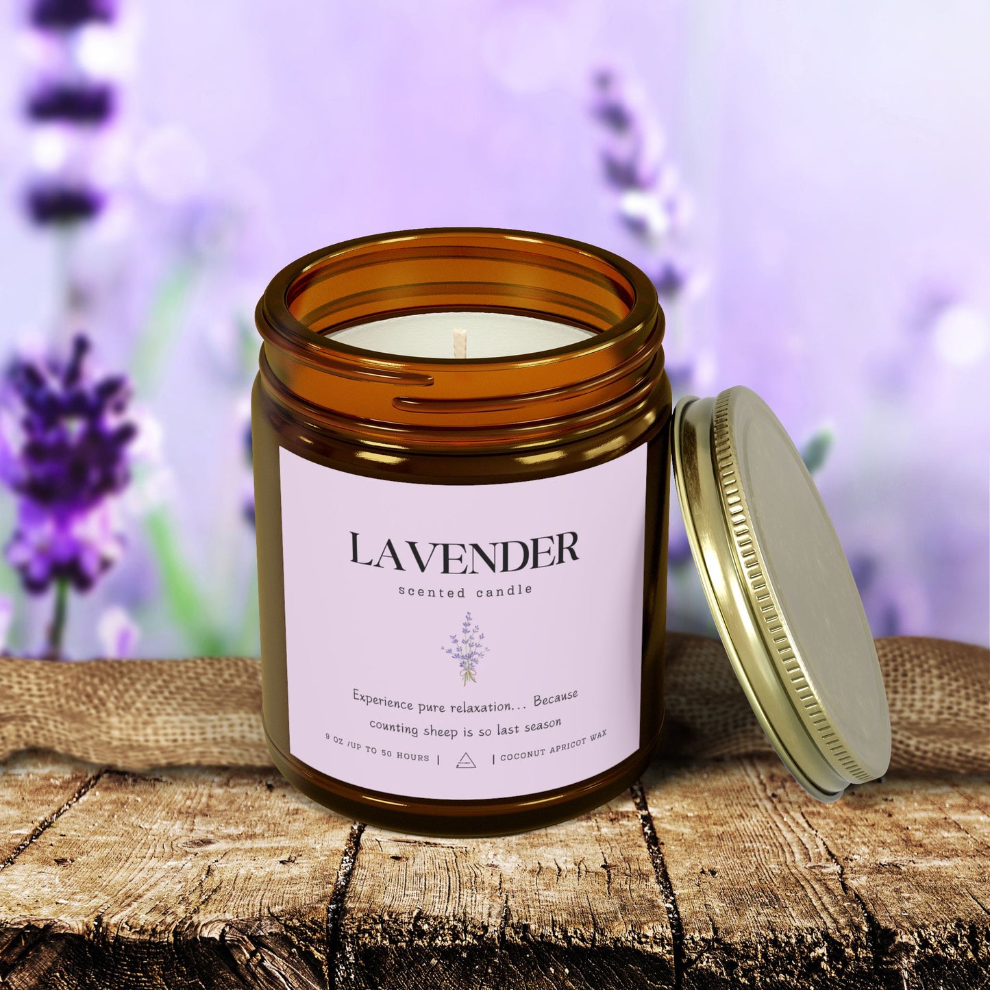 Lavender Scented Candle ⎮ Serenity in a Jar (No Counting Sheep)