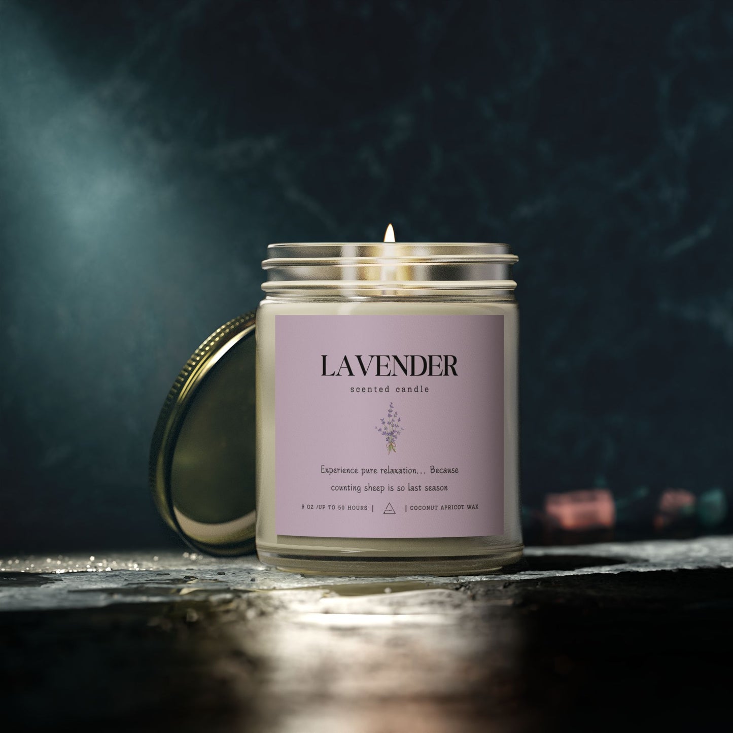 Lavender Scented Candle ⎮ Serenity in a Jar (No Counting Sheep)