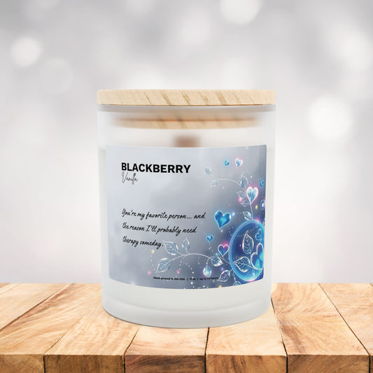 Blackberry Vanilla Scented Candle ⎮ Sweet Chaos Therapy