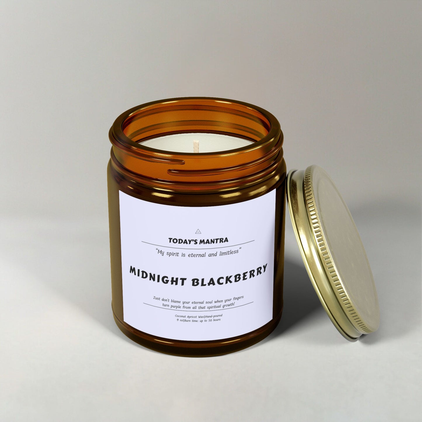 Midnight Blackberry Scented Candle | Eternal Spirit Mantra