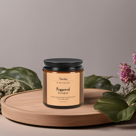 Peppered Passionfruit Scented Soy Candle | Midweek Momentum