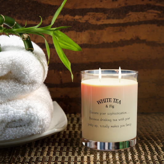 White Tea & Fig Scented Candle ⎮ Sophistication with a Touch of Sweetness