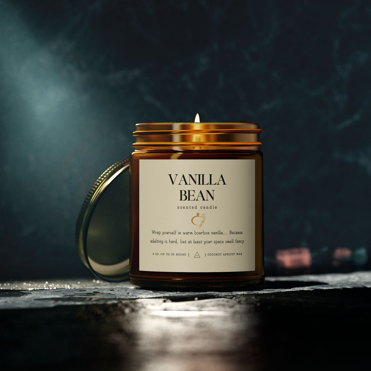 Vanilla Bean Scented Candle ⎮ The Cozy Companion for Life’s Chaos