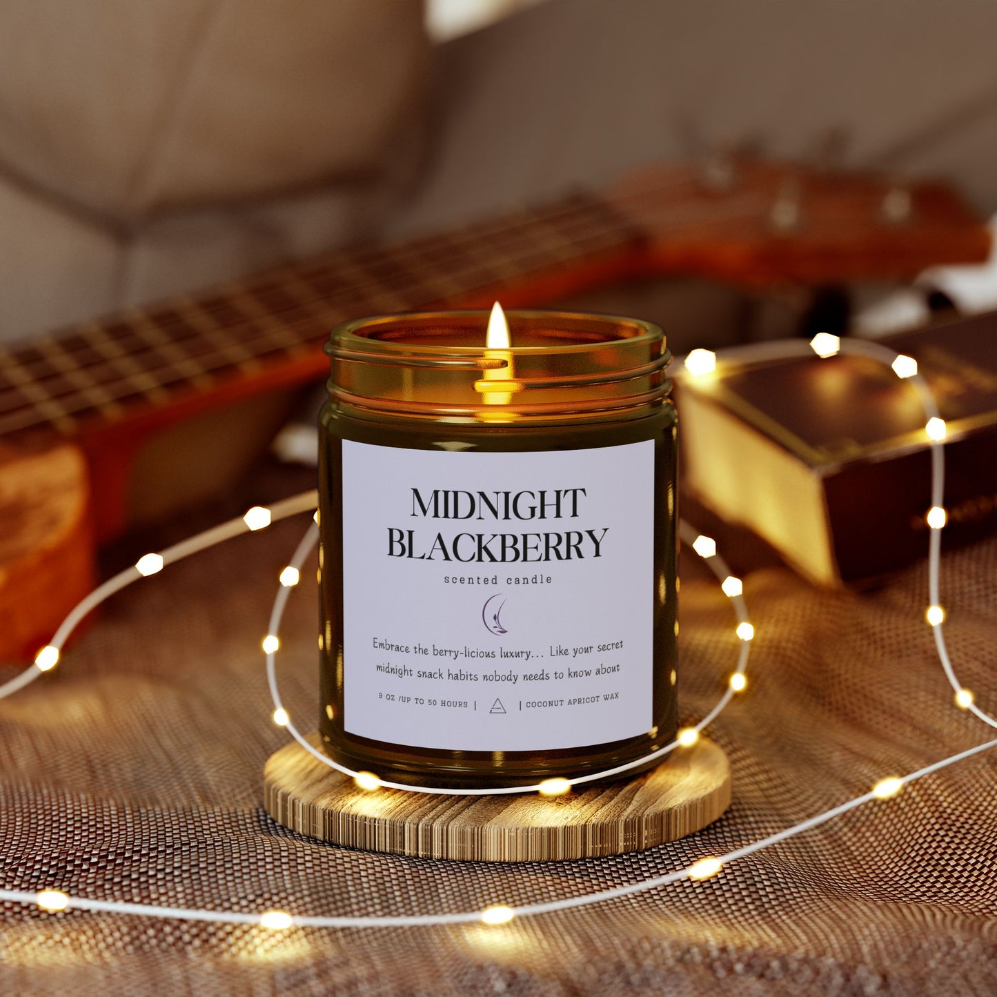 Midnight Blackberry Scented Candle ⎮ Sweet as Dessert, Without the Calories