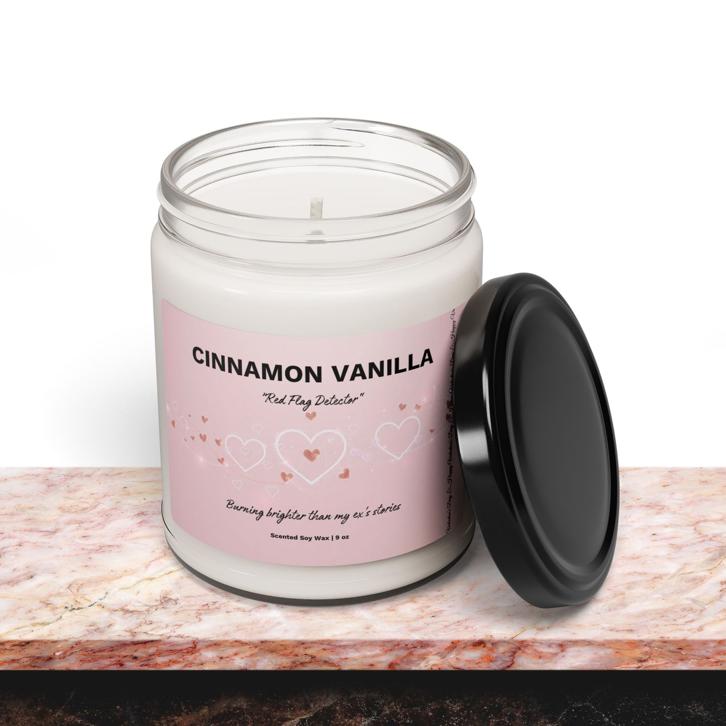 Cinnamon Vanilla Scented Soy Candle ⎮ Red Flag Detector