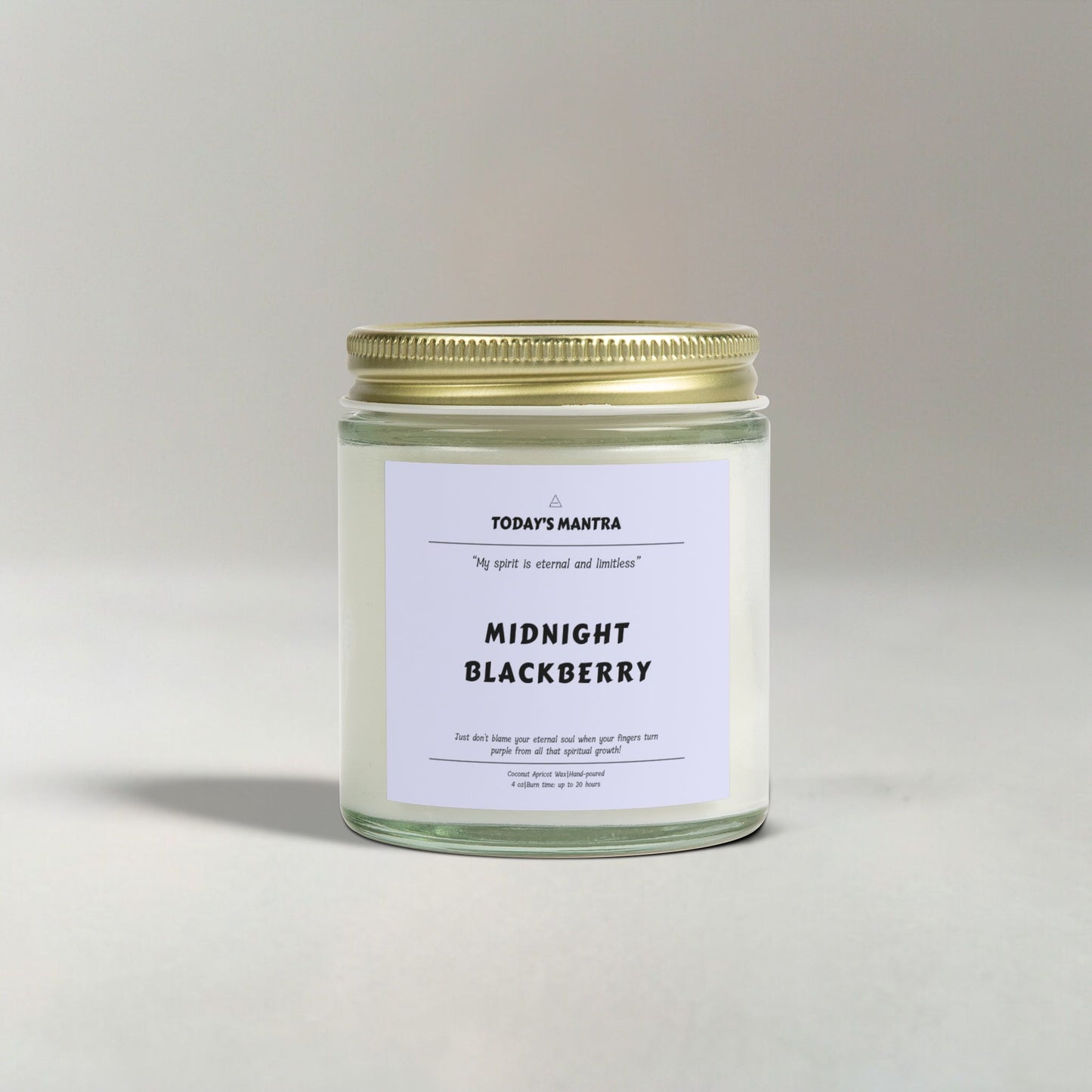 Midnight Blackberry Scented Candle | Eternal Spirit Mantra