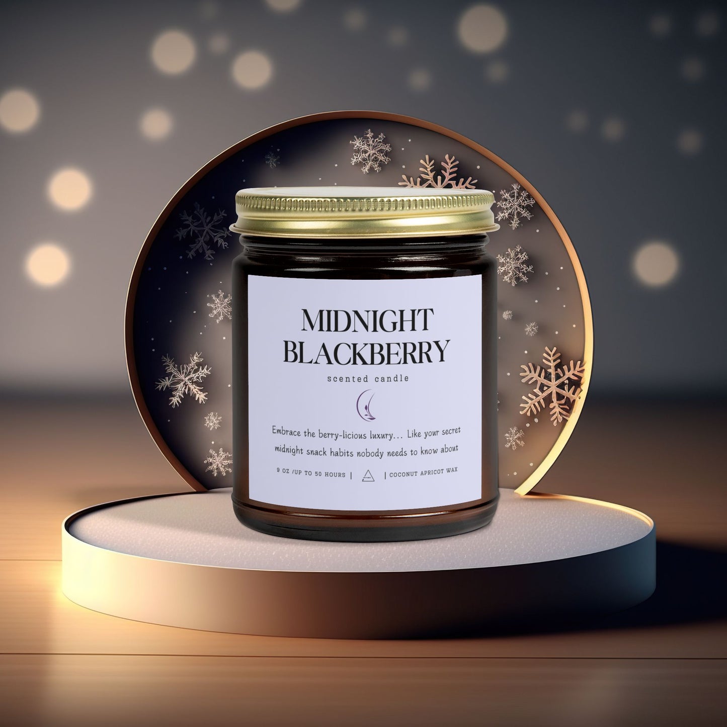 Midnight Blackberry Scented Candle ⎮ Sweet as Dessert, Without the Calories