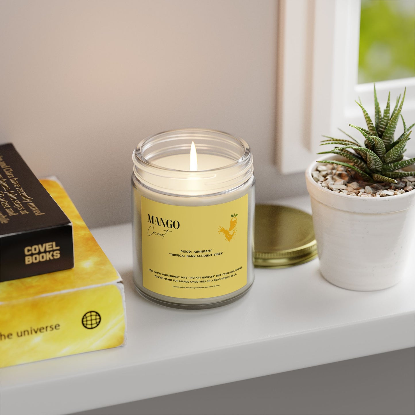 Mango Coconut Scented Candle ⎮ Your Tropical Getaway (No Passport Required)