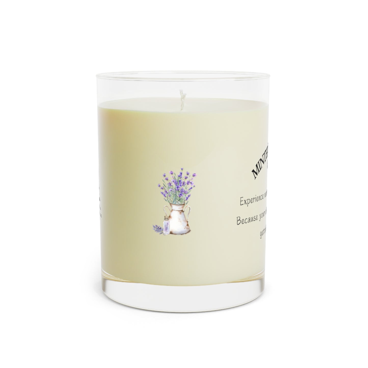 Minted Lavender & Sage Scented Candle  |  Fresh as Morning Dew (Not Your Gardening Skills)