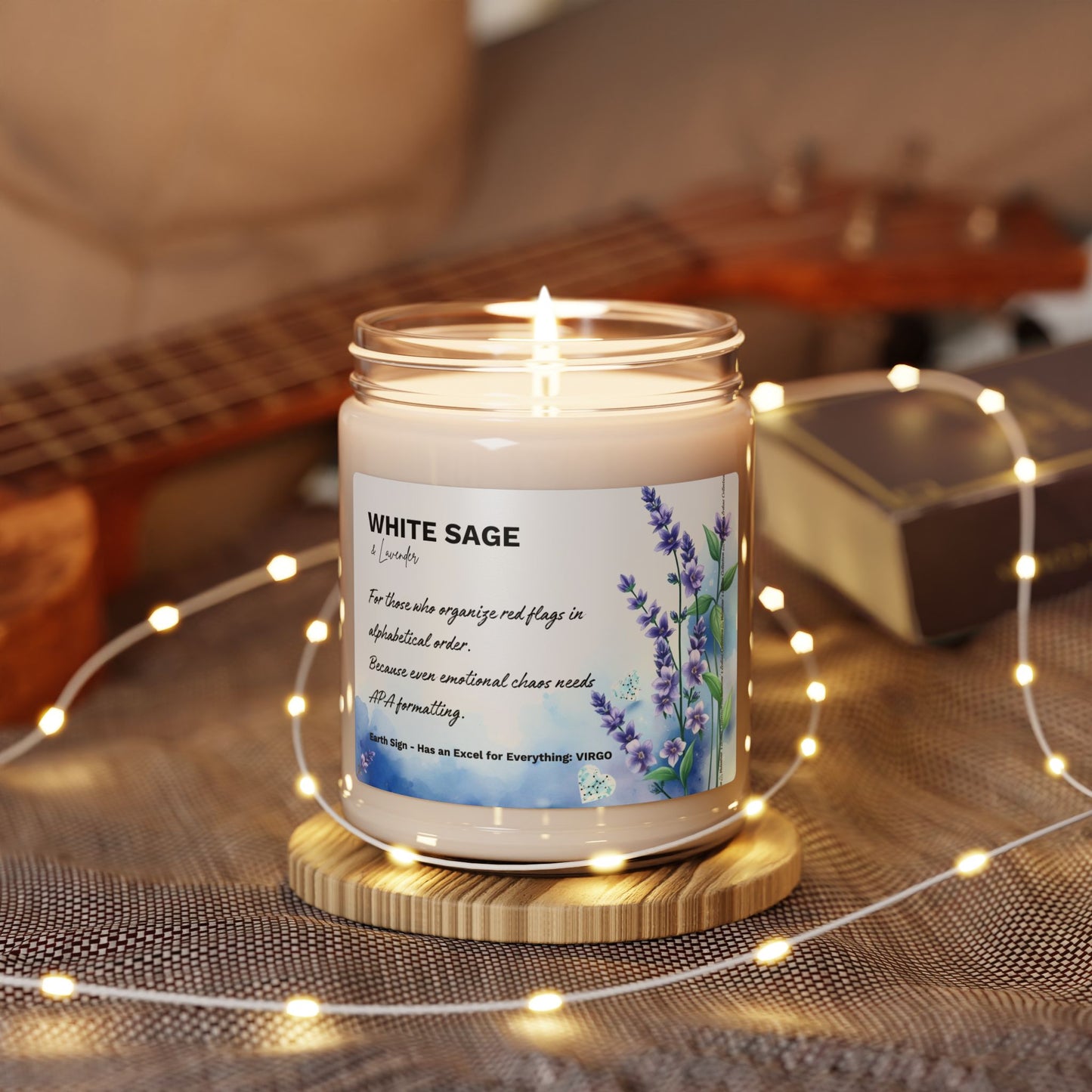 Virgo Candle – White Sage & Lavender | For Those Who Organize Everything, Even Their Peace