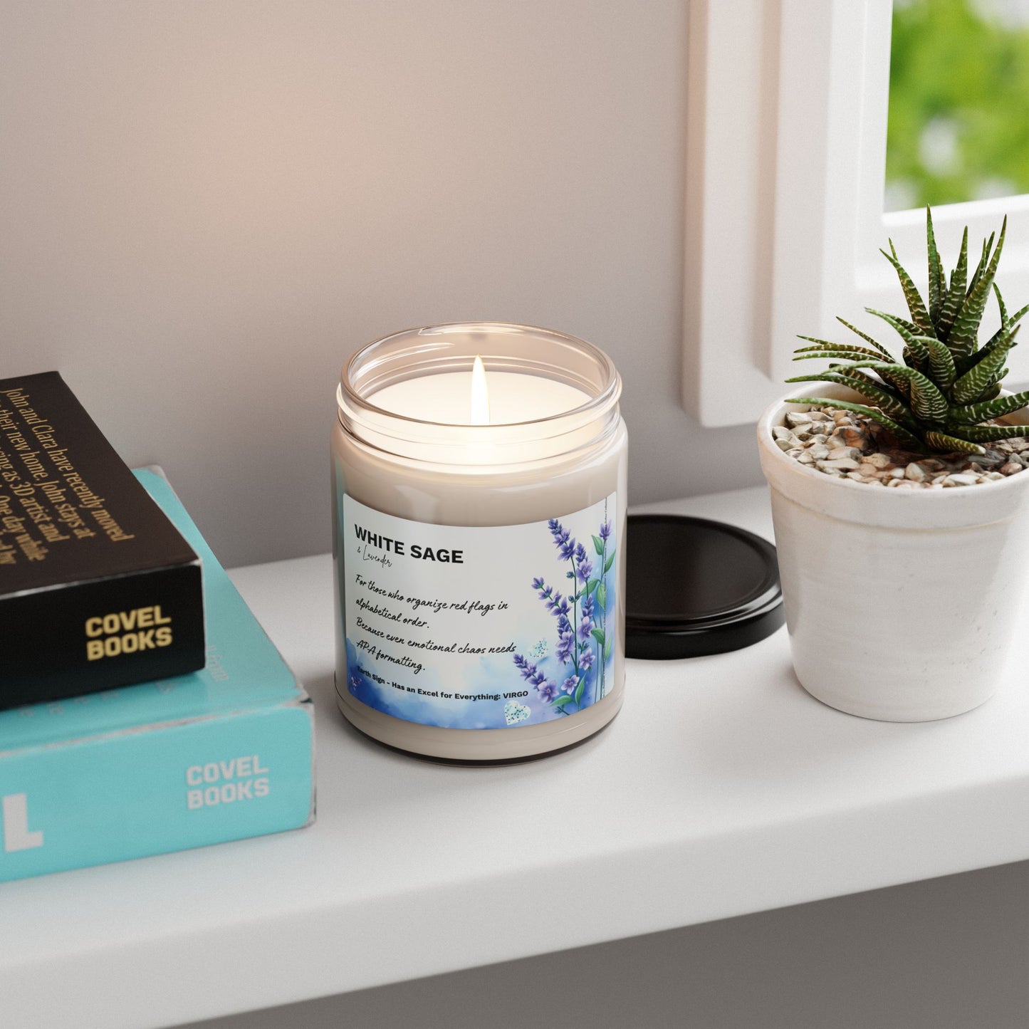 Virgo Candle – White Sage & Lavender | For Those Who Organize Everything, Even Their Peace