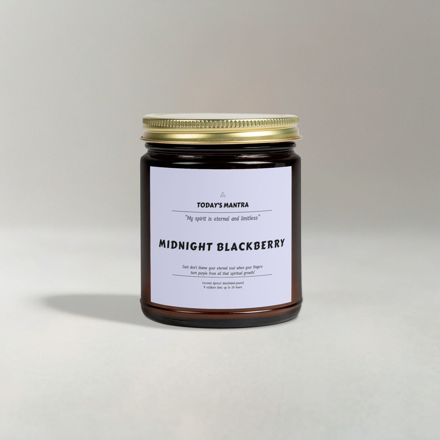 Midnight Blackberry Scented Candle | Eternal Spirit Mantra