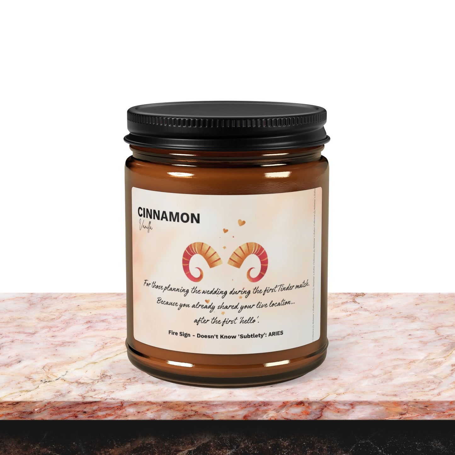 Aries Candle – Cinnamon Vanilla | Passion, Boldness & Spicy Sweetness