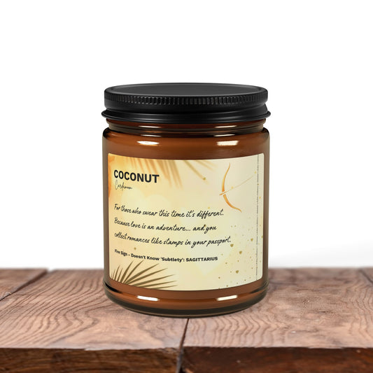 Sagittarius Candle – Coconut Cardamom | Adventure, Spice & Bold Romance