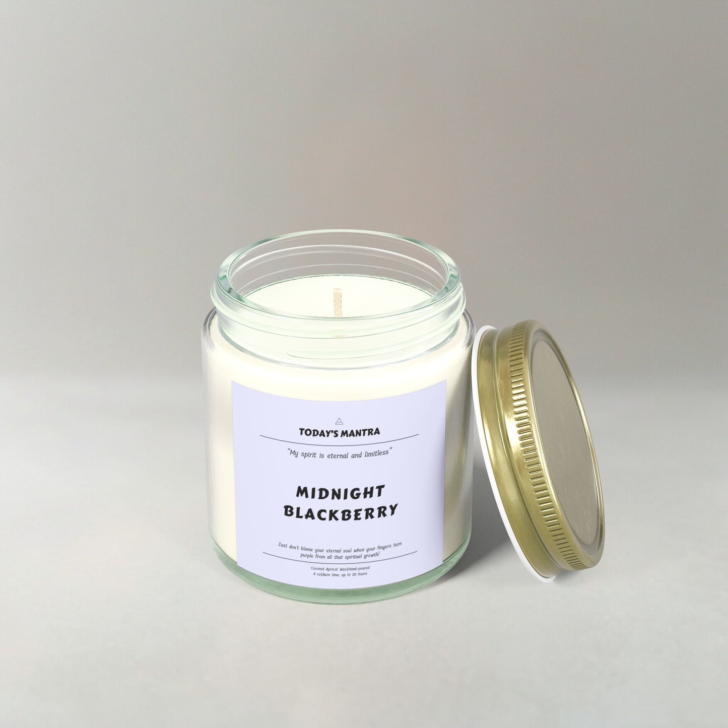 Midnight Blackberry Scented Candle | Eternal Spirit Mantra