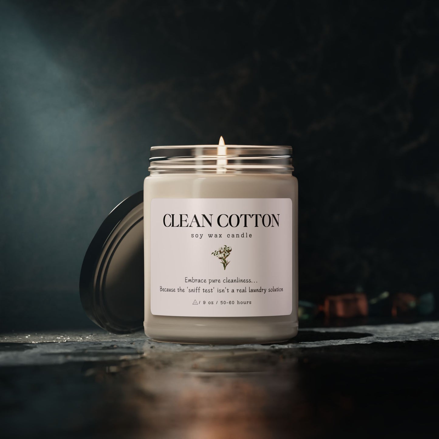 Clean Cotton Scented Candle ⎮ Freshness That Lasts Longer Than Laundry Day