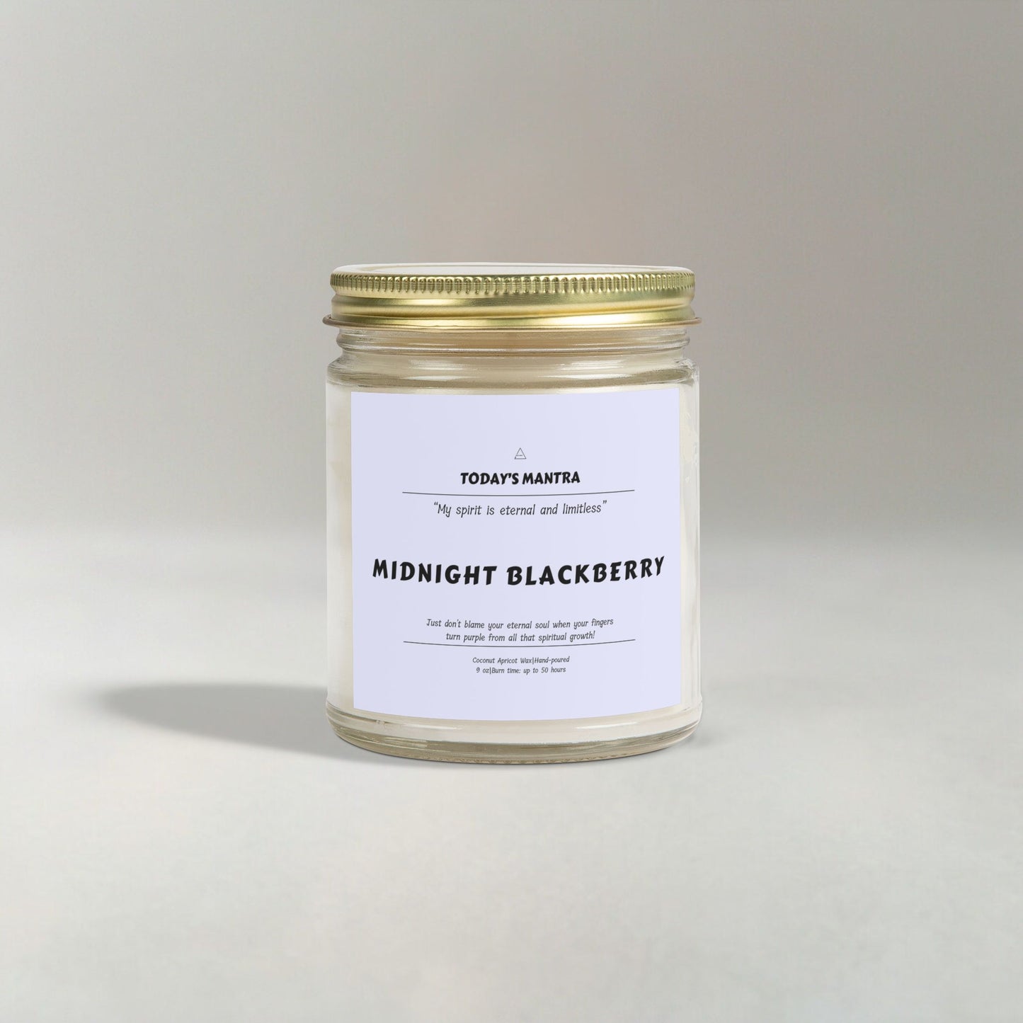 Midnight Blackberry Scented Candle | Eternal Spirit Mantra