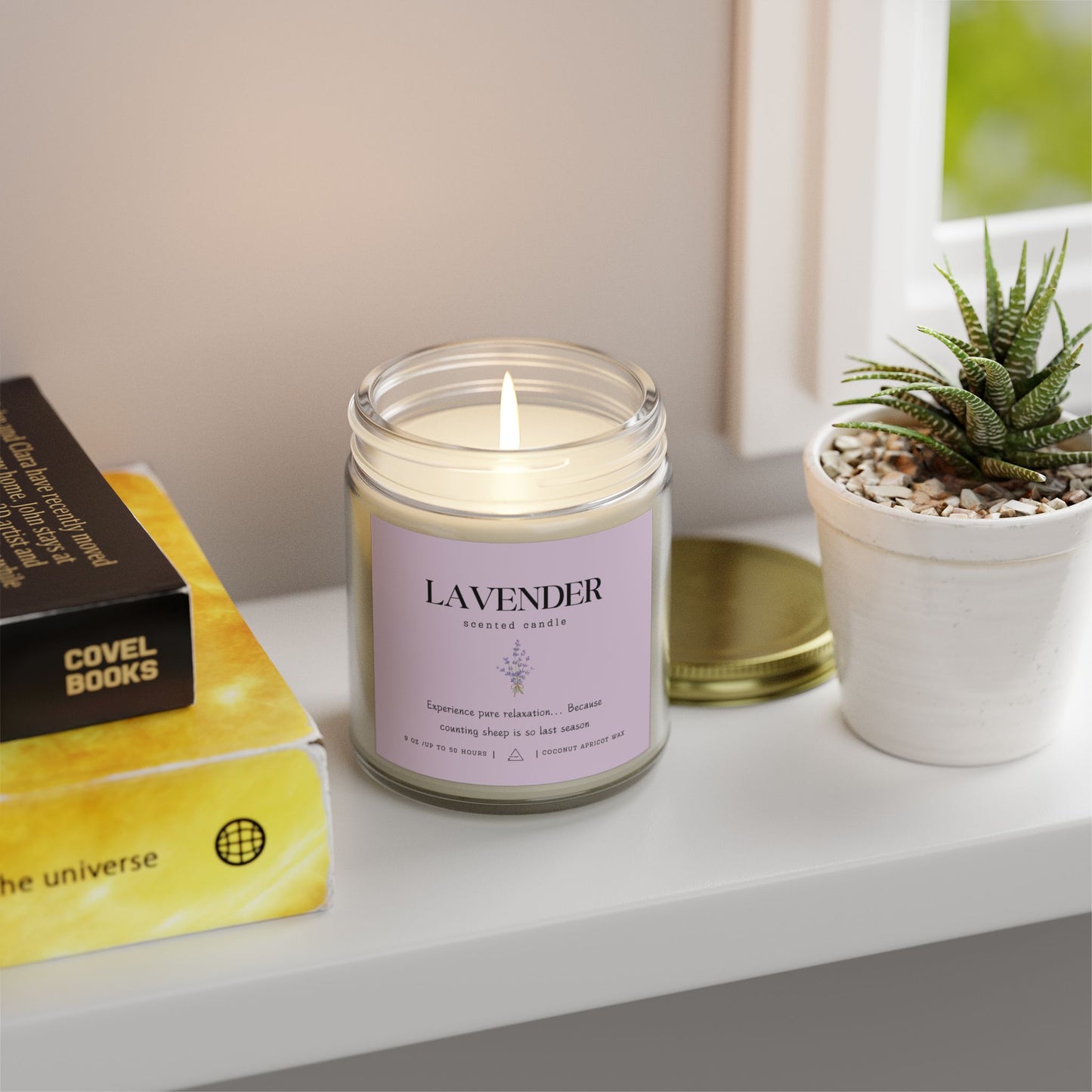 Lavender Scented Candle ⎮ Serenity in a Jar (No Counting Sheep)