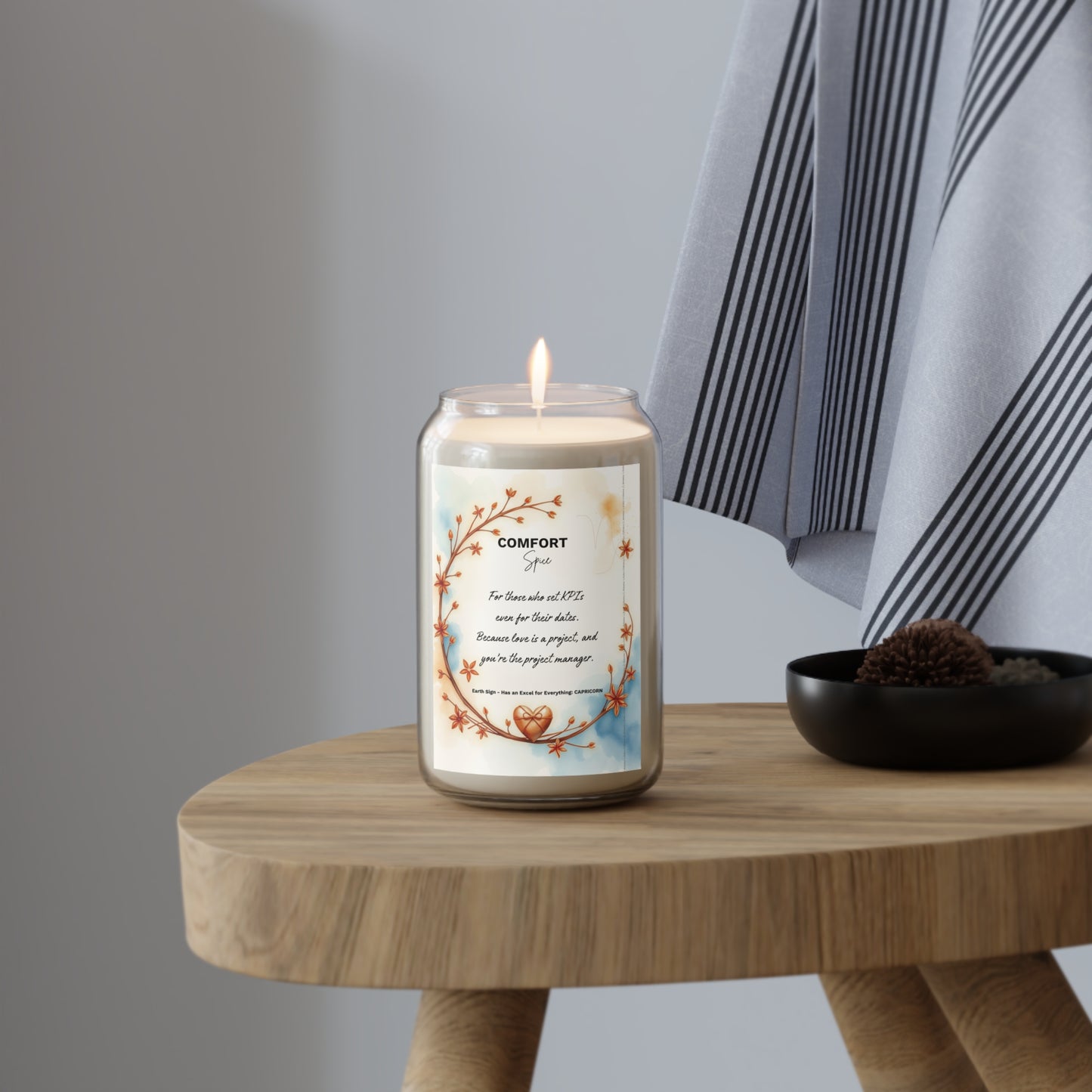 Capricorn Candle – Comfort Spice | Because Love Is a Project, and You're the Project Manager