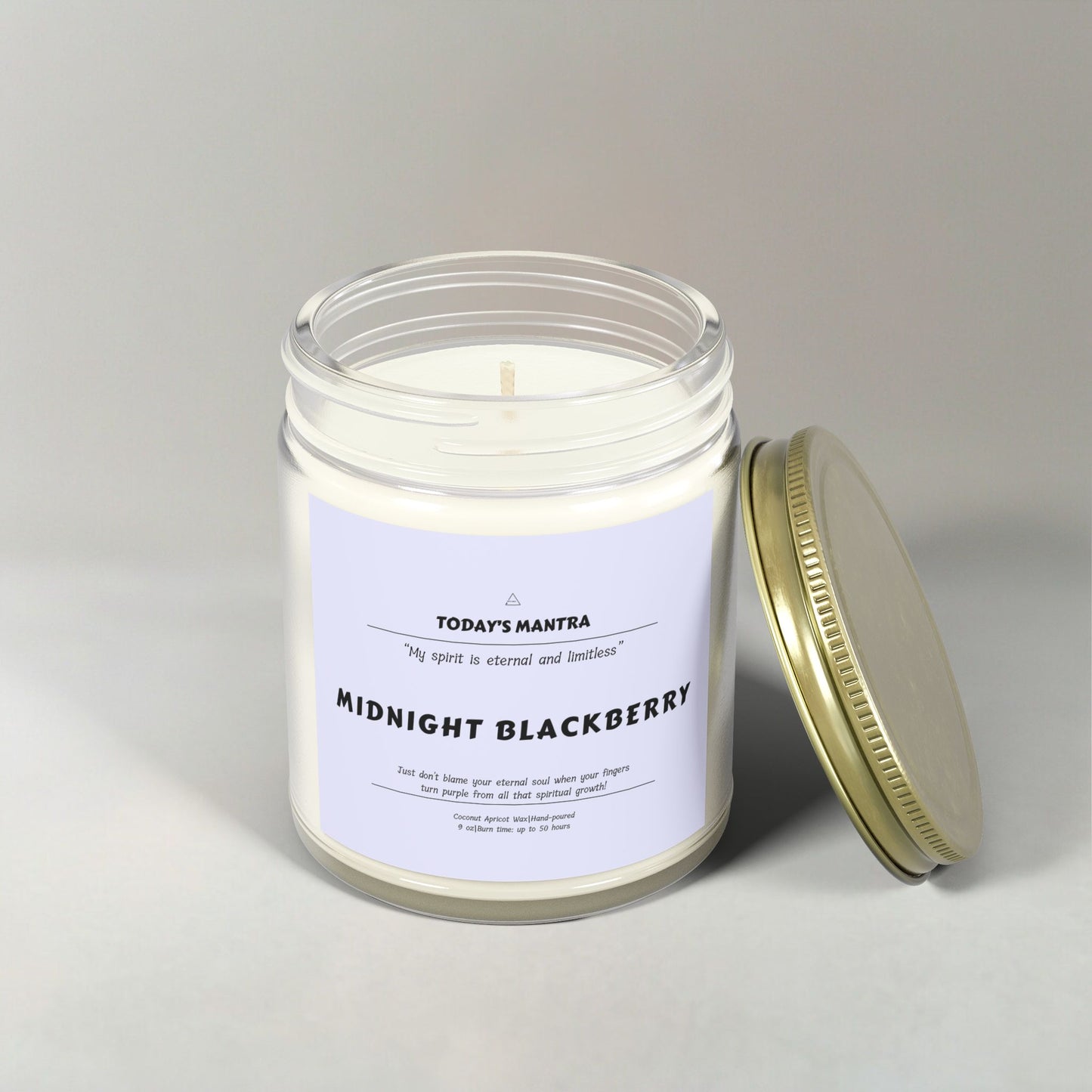 Midnight Blackberry Scented Candle | Eternal Spirit Mantra