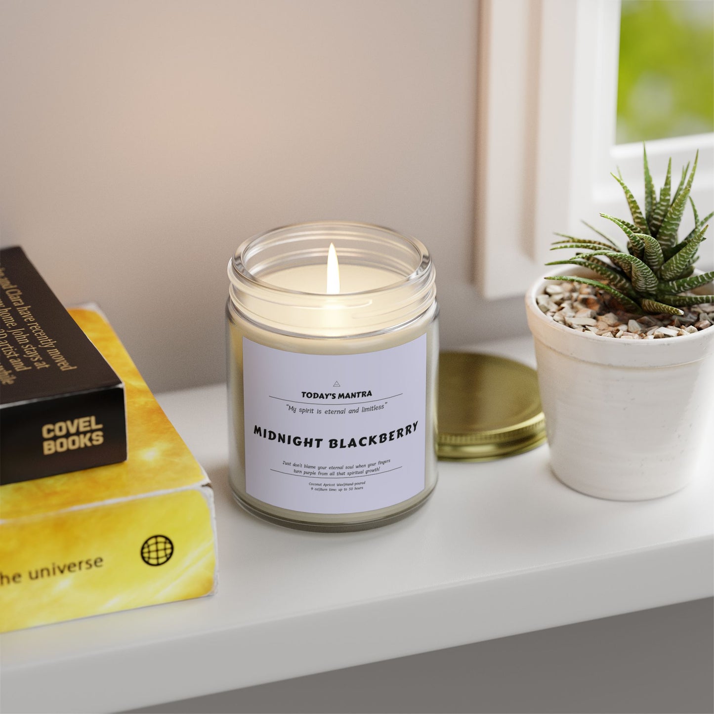 Midnight Blackberry Scented Candle | Eternal Spirit Mantra