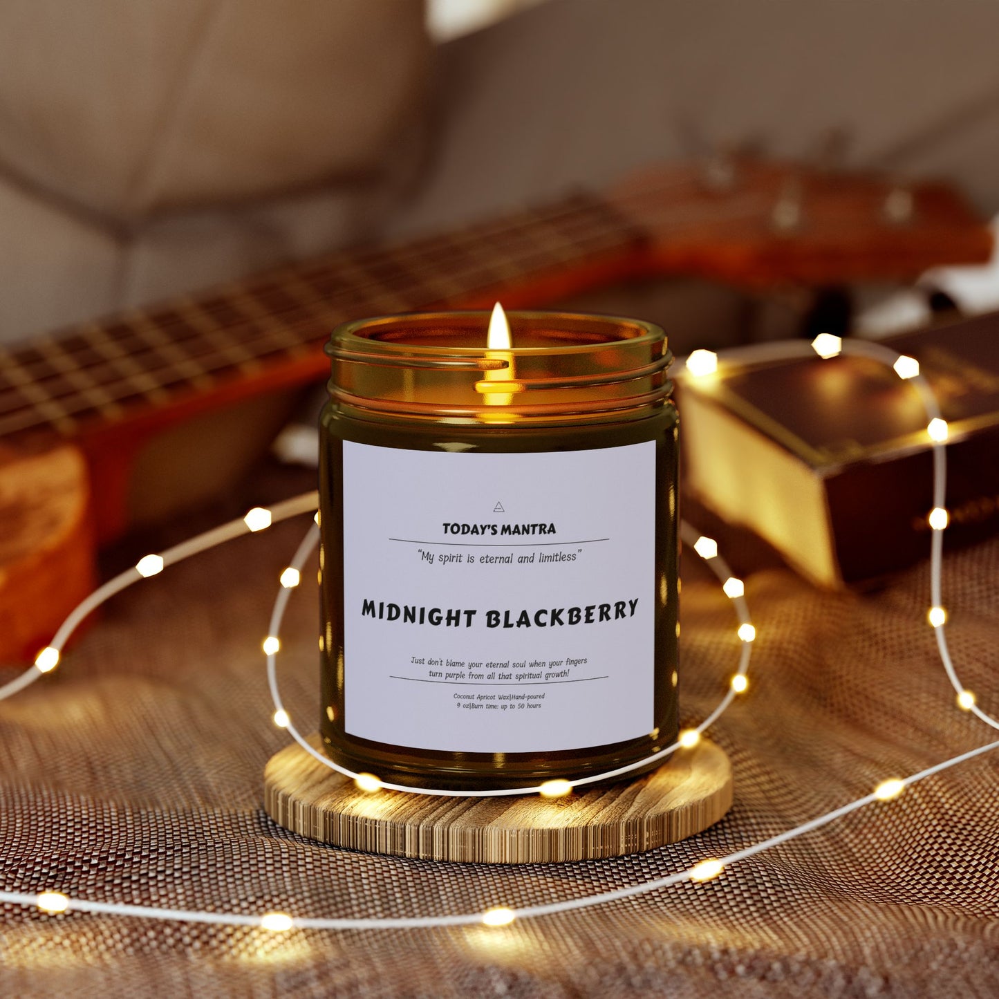 Midnight Blackberry Scented Candle | Eternal Spirit Mantra