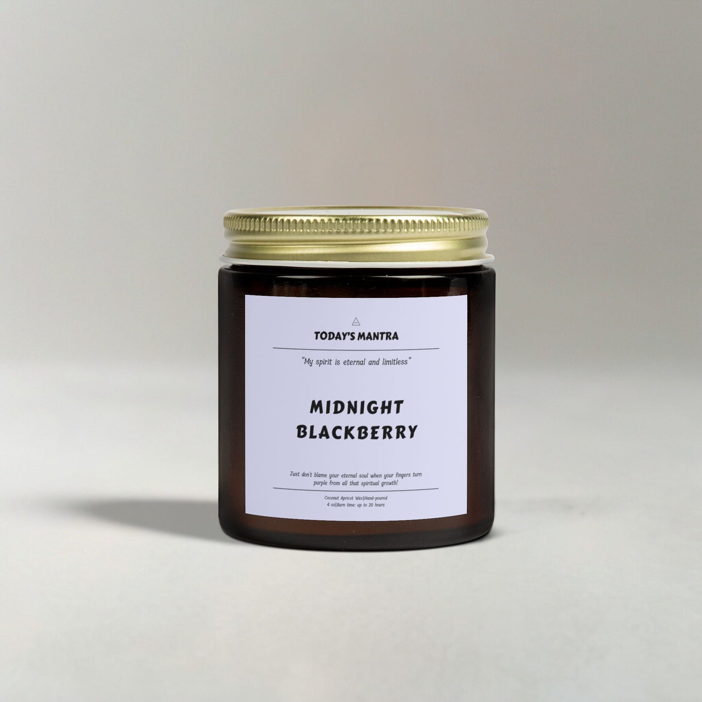 Midnight Blackberry Scented Candle | Eternal Spirit Mantra