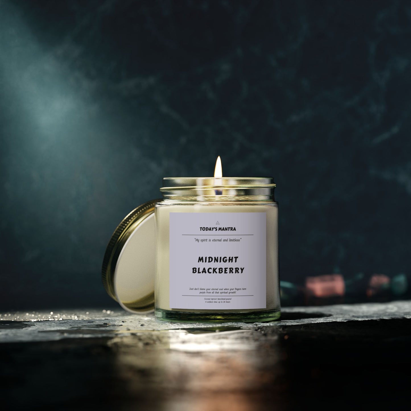 Midnight Blackberry Scented Candle | Eternal Spirit Mantra