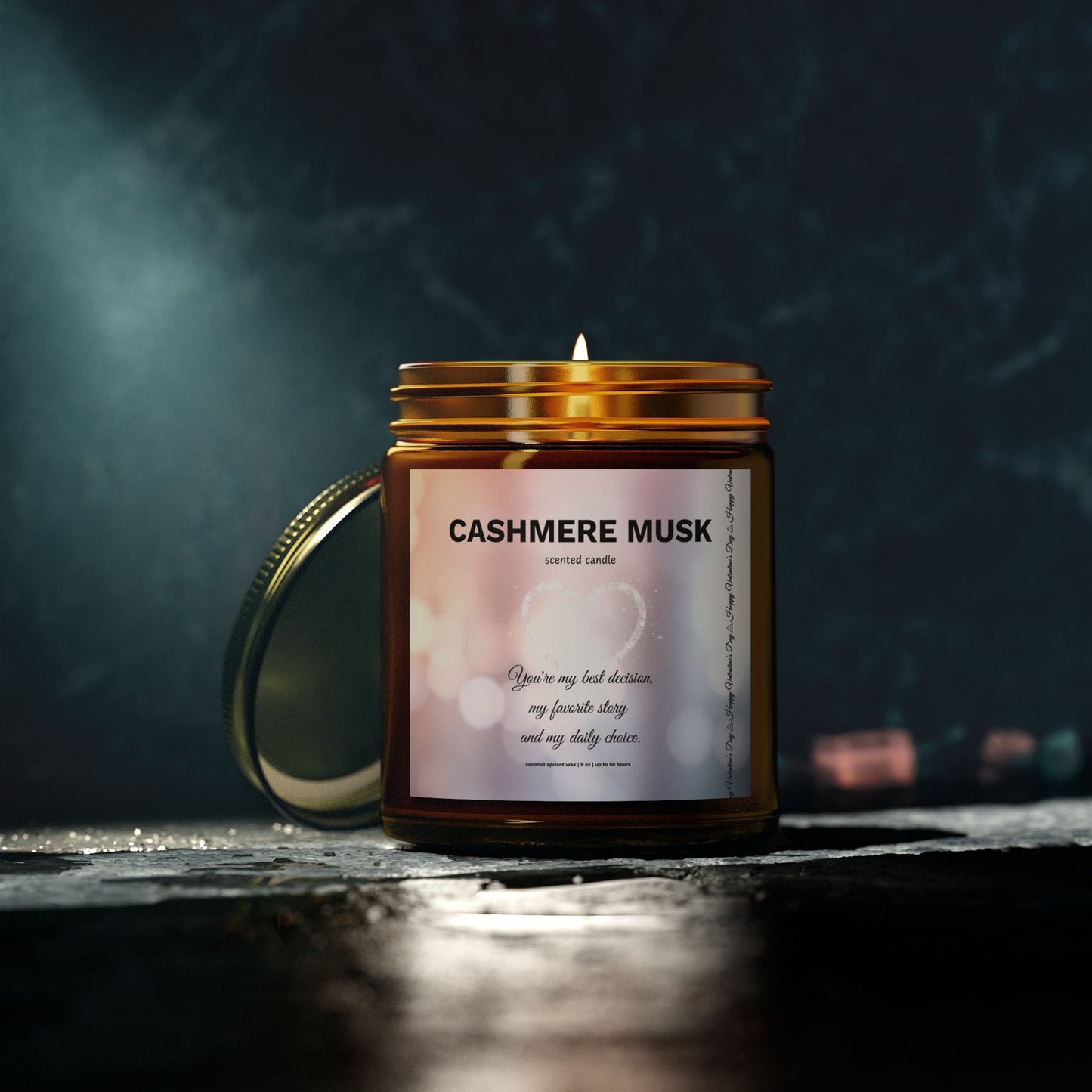 Cashmere Musk Scented Candle | Love Stories & Promises