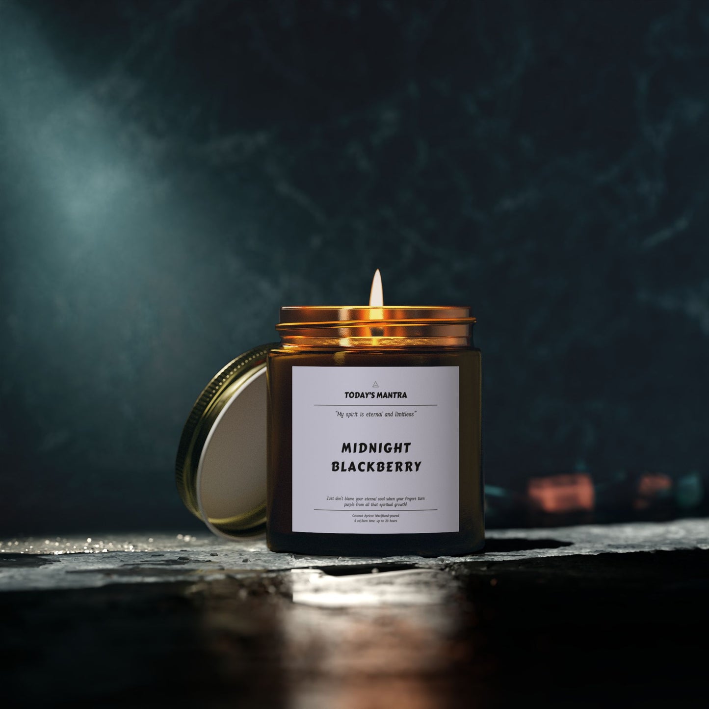 Midnight Blackberry Scented Candle | Eternal Spirit Mantra