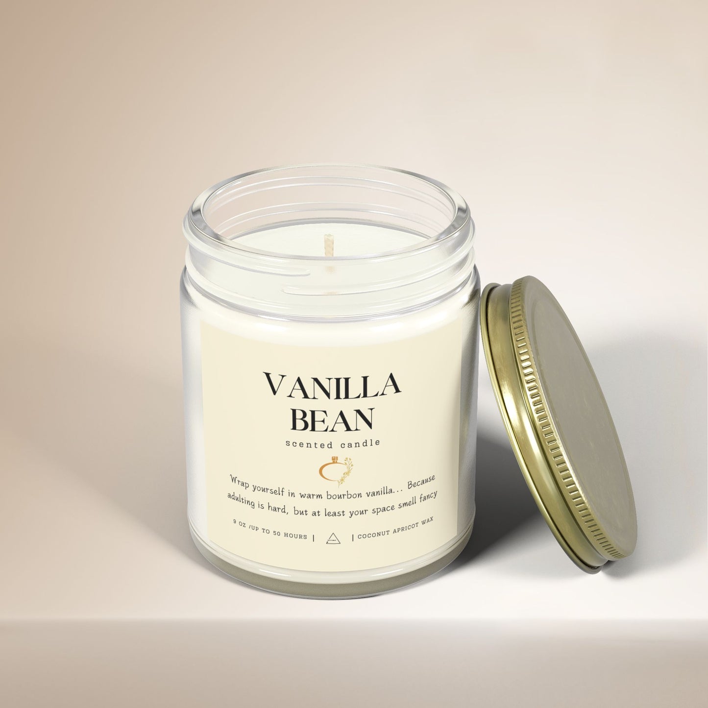 Vanilla Bean Scented Candle ⎮ The Cozy Companion for Life’s Chaos