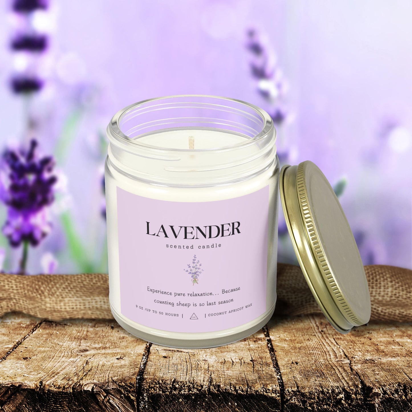 Lavender Scented Candle ⎮ Serenity in a Jar (No Counting Sheep)