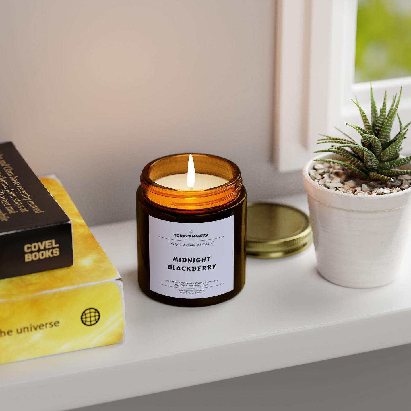 Midnight Blackberry Scented Candle | Eternal Spirit Mantra